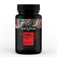 Premium NMN & Resveratrol Capsules 1100mg – Advanced Anti-Aging & Cellular Health Supplement - Leaf & Pulse